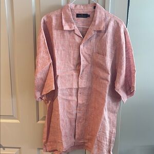 Bugatchi Pink Casual Button Down Shirt